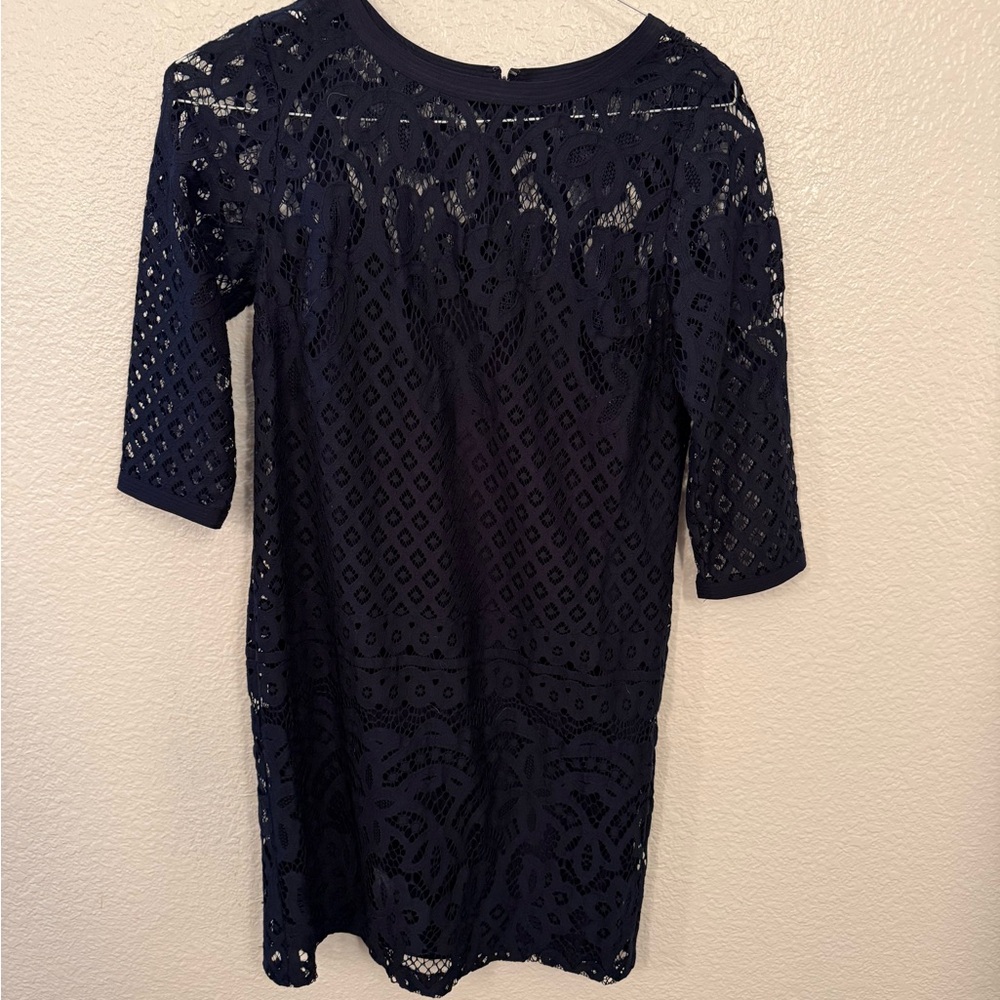 Loft Navy Lace Dress
